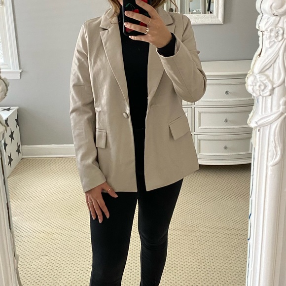 Le Lis Jackets & Blazers - Le Lis Faux Leather Blazer